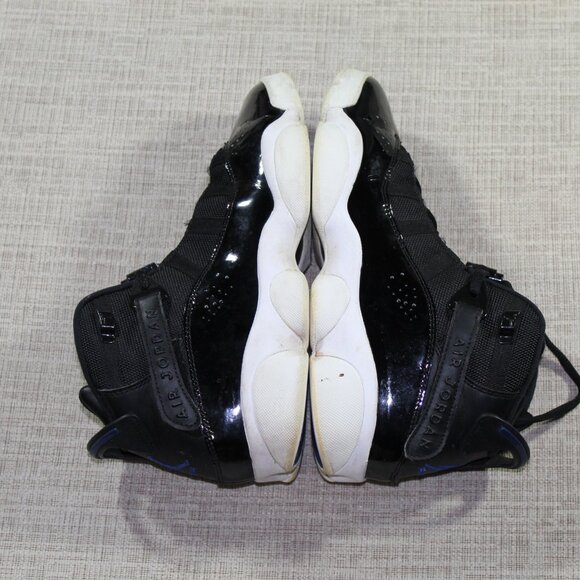 Nike Air Jordan 6 Rings Space Jam Size 9 Black and Blue Athletic Shoes - Picture 4 of 6